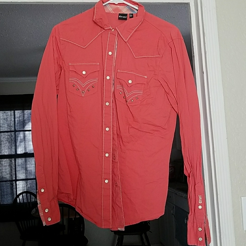 Cruel girl pearl snap western bottom up